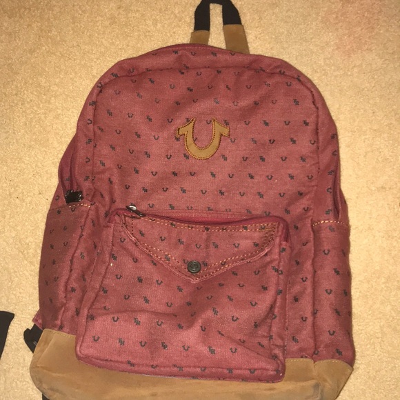 true religion backpack red